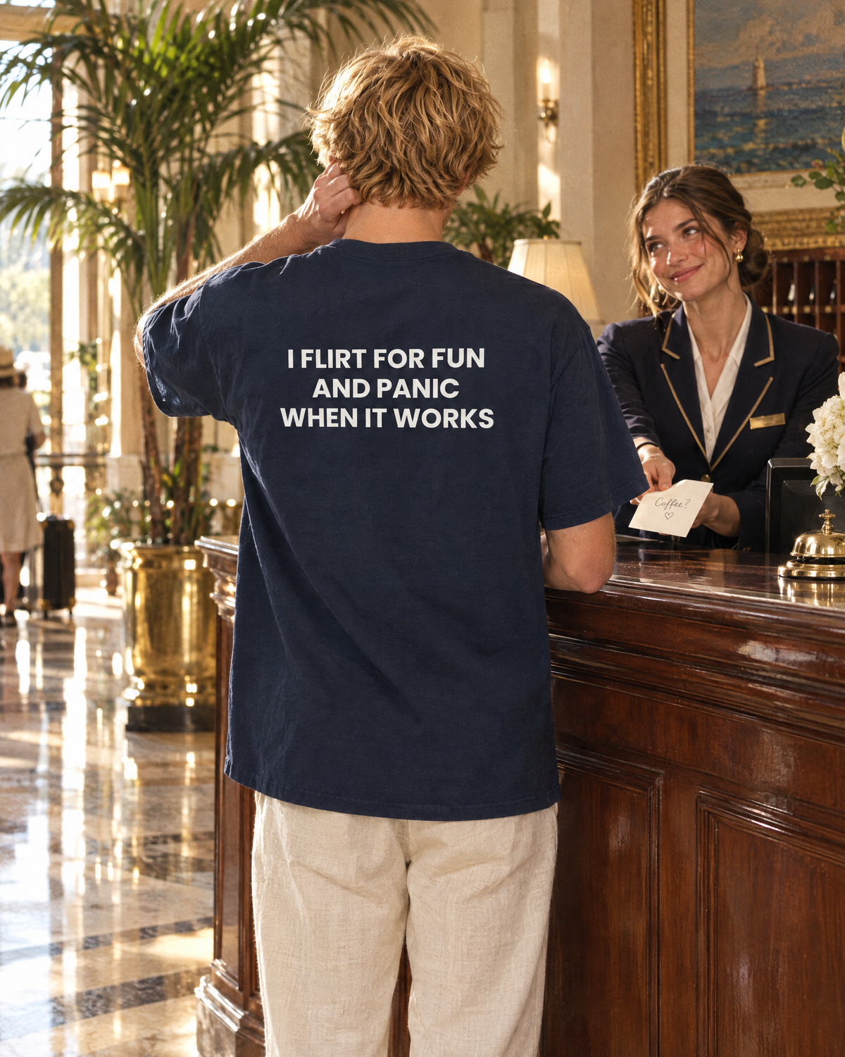 I FLIRT FOR FUN AND PANIC WHEN IT WORKS