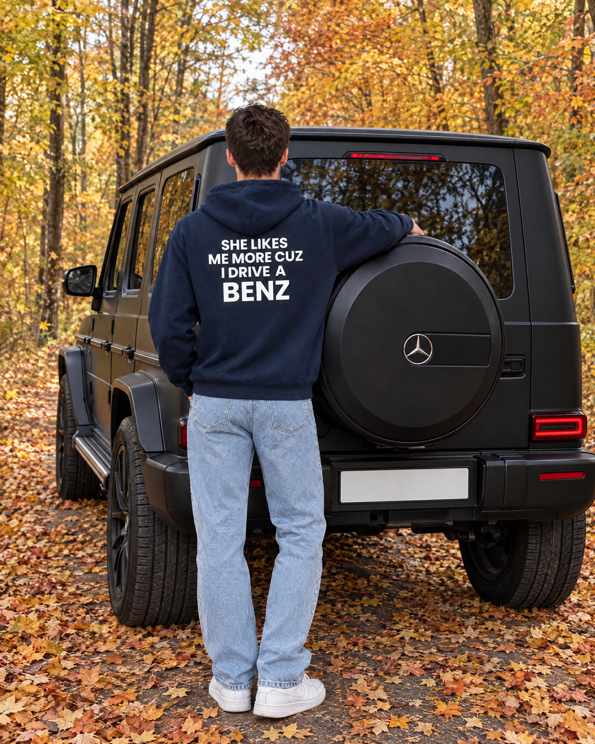 SHE LIKES ME MORE CUZ I DRIVE A BENZ